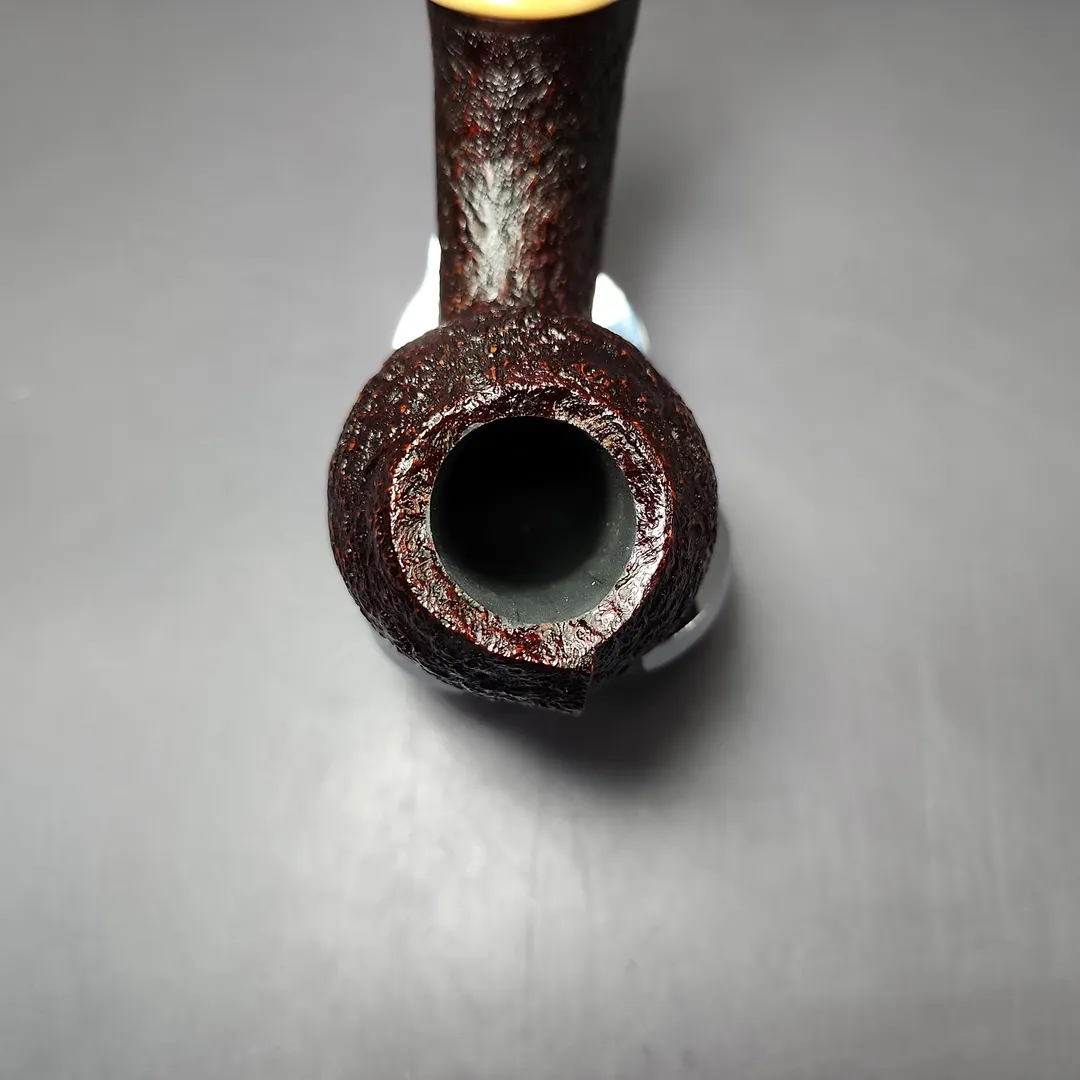 MBSD Briars Modern Masters 2 Sandblasted Blowfish w/ Boxwood Briar Pipe, New - Image 7