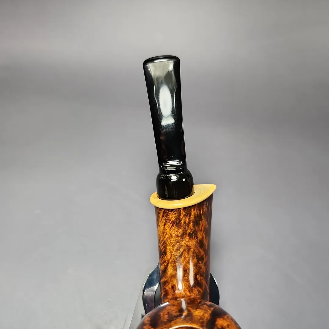 MBSD Briars Modern Masters 2 Smooth Blowfish w/ Boxwood Briar Pipe, New - Image 7