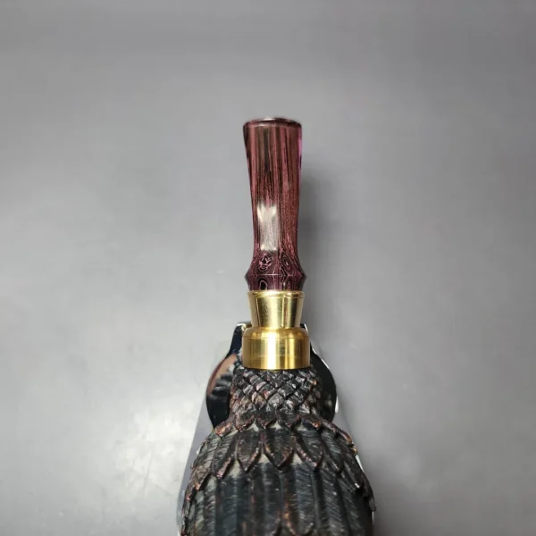 Moonlight Pipes "Brass-Necked Bird" Zulu Handmade Briar Pipe, New - Image 7