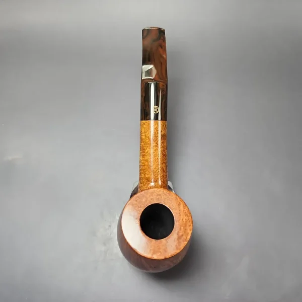 James Upshall Empire Series Old England Magnum Smooth Bent Billiard Estate Briar Pipe, Unsmoked - Image 7
