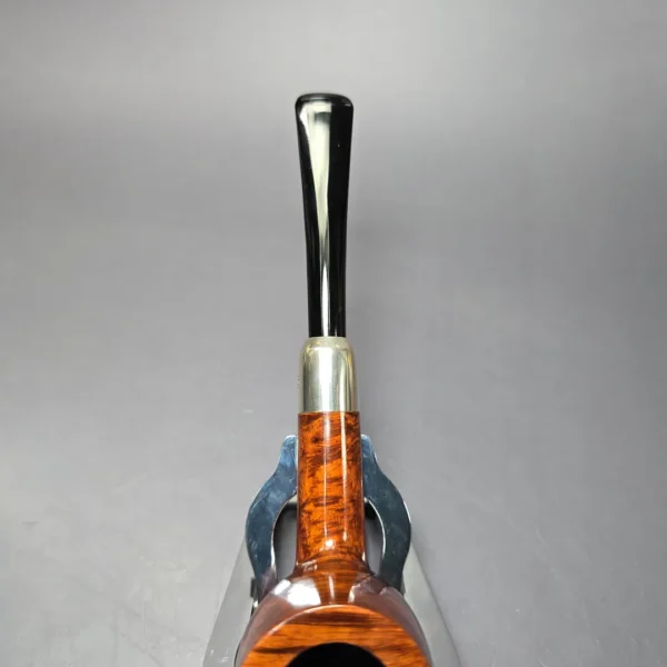 MBSD Briars Timeless Traditions 1 Smooth Billiard w/ Silver Handmade Briar Pipe, New - Image 7