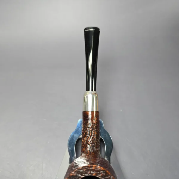 MBSD Briars Timeless Traditions 1 Sandblasted Billiard w/ Silver Handmade Briar Pipe, New - Image 7