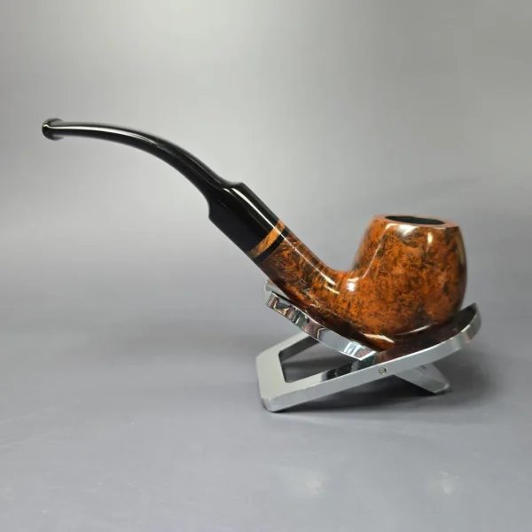 Velani Classica Extra 204 Smooth Bent Billiard Estate Briar Pipe, Unsmoked - Image 7