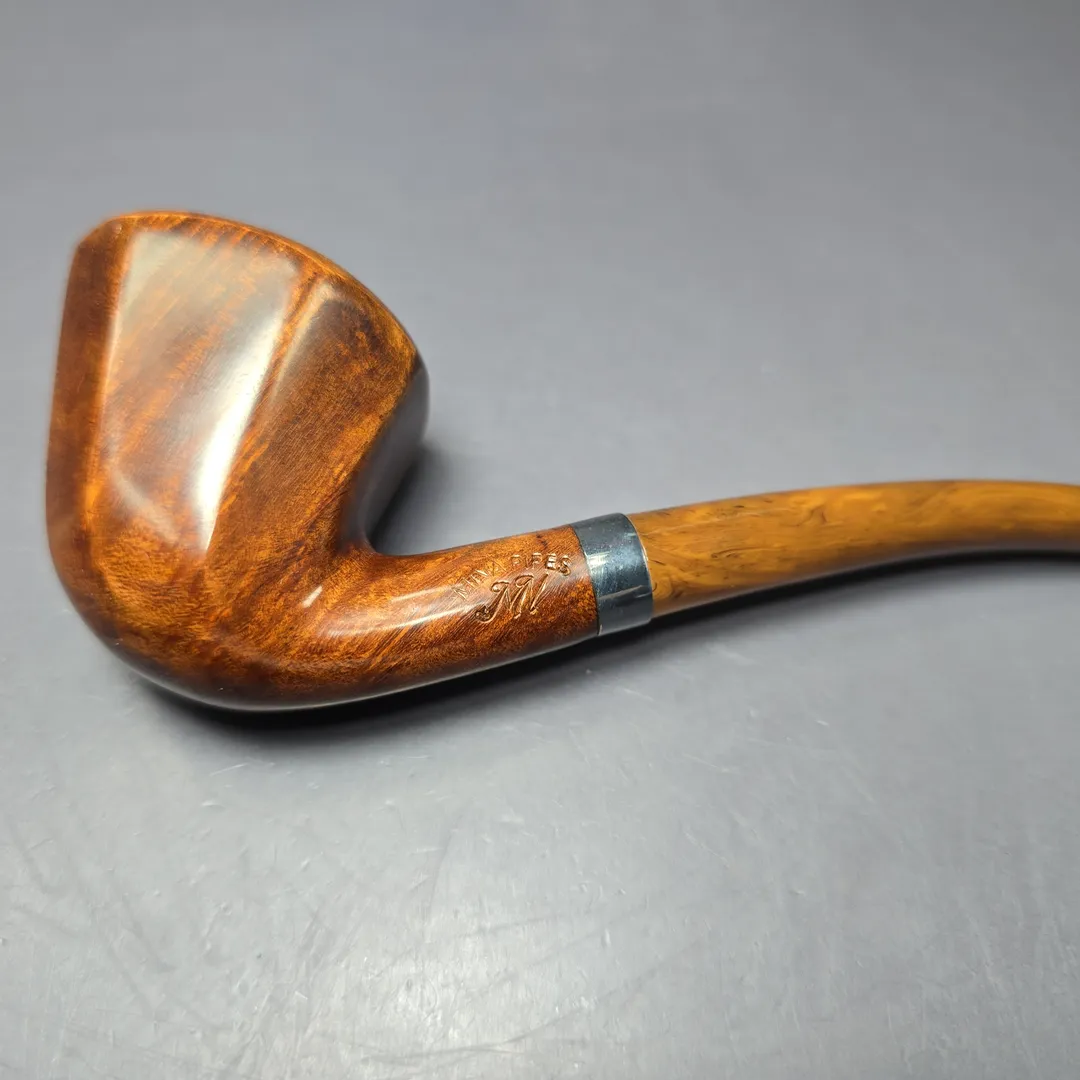 Mina Pipes Smooth Panel Dublin w/ Silver Estate Briar Pipe, Unsmoked - Image 7