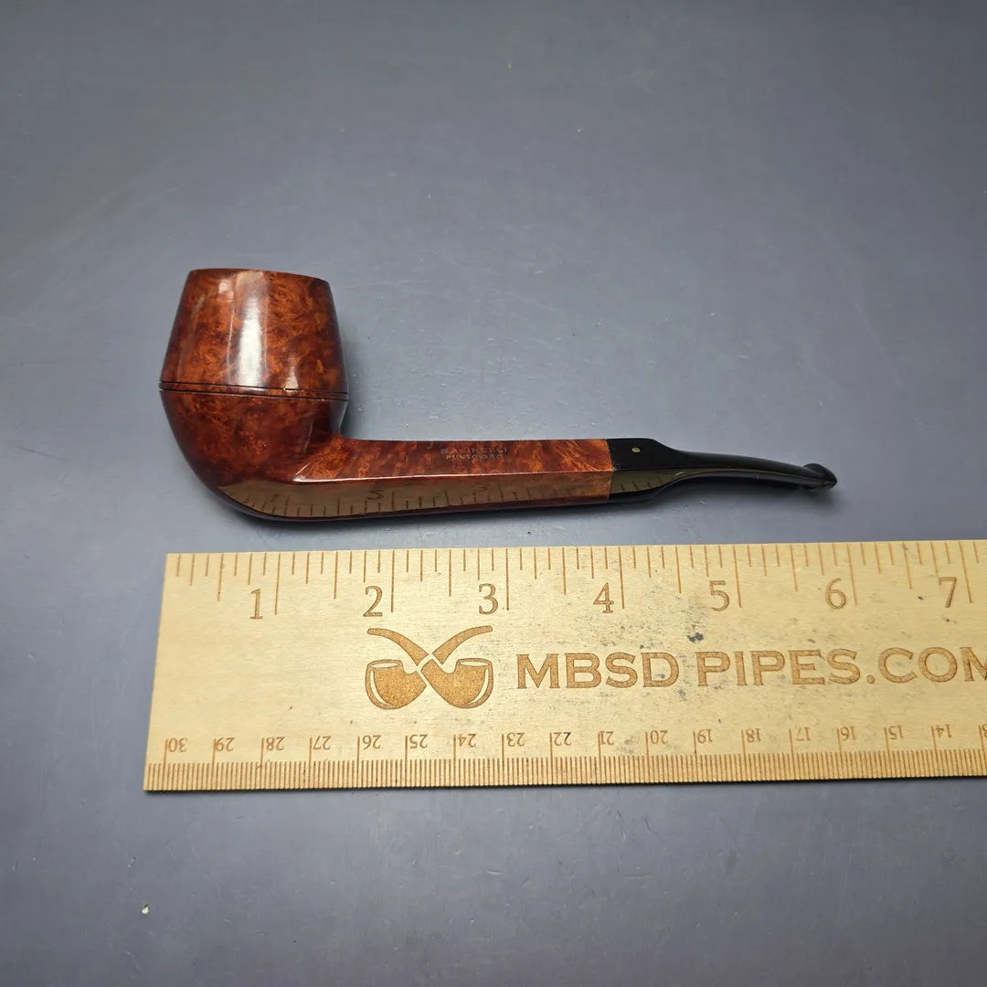 Savinelli Punto Oro 514 KS Smooth Bulldog Estate Briar Pipe, Unsmoked - Image 7
