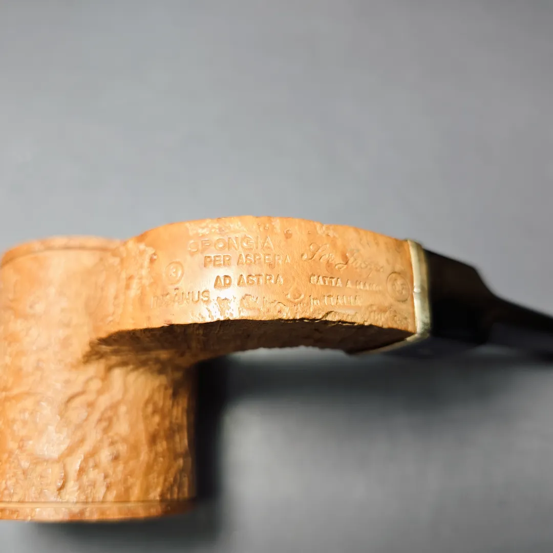 Ser Jacopo Insanus 3 Spongia S3 Sandblasted Poker Estate Briar Pipe, Italian Estates - Image 7