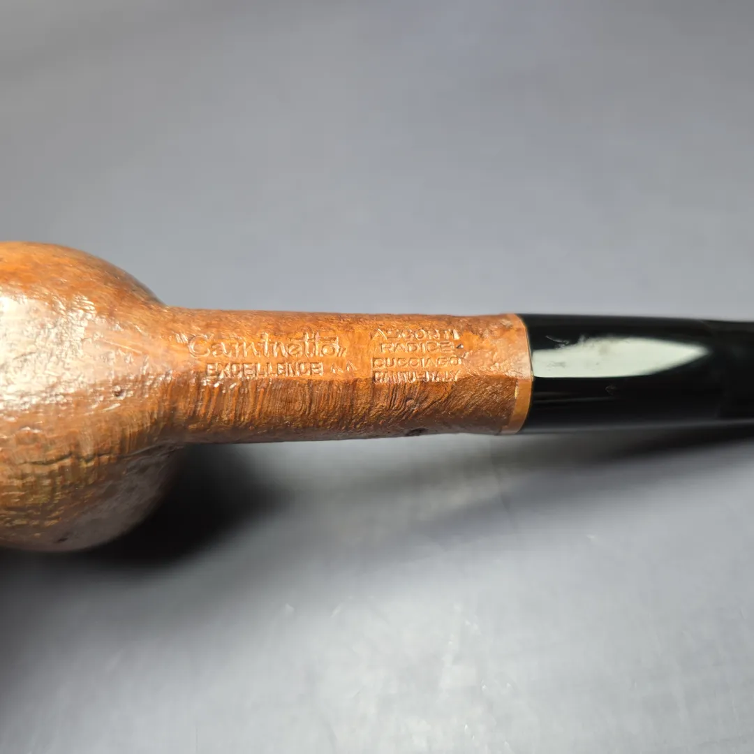 Caminetto Ascorti Radice Era Excellence Sandblasted Billiard Estate Briar Pipe, Unsmoked - Image 7