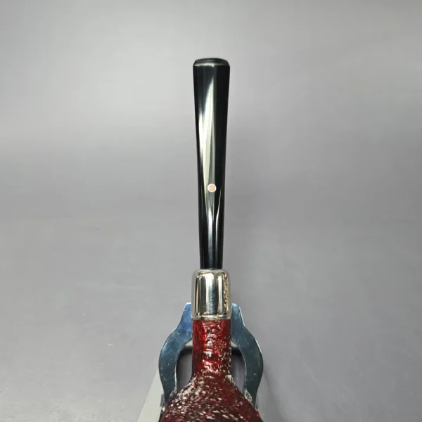 Ashton Pebble Grain X Sandblasted Prince w/ Silver Estate Briar Pipe, Unsmoked - Image 7