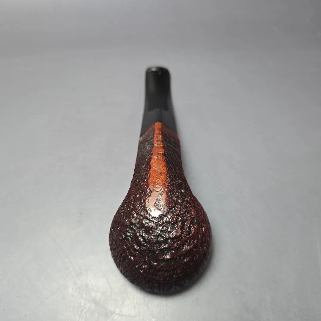 Ashton 1998 Pebble Grain XXX Sandblasted Bulldog Estate Briar Pipe, English Estates - Image 7