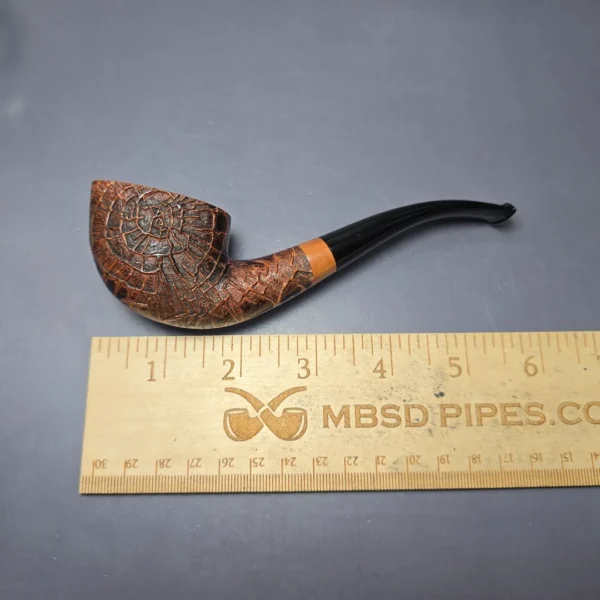 Amorelli Old Root Rusticated Pot Estate Briar Pipe, Unsmoked - Image 11