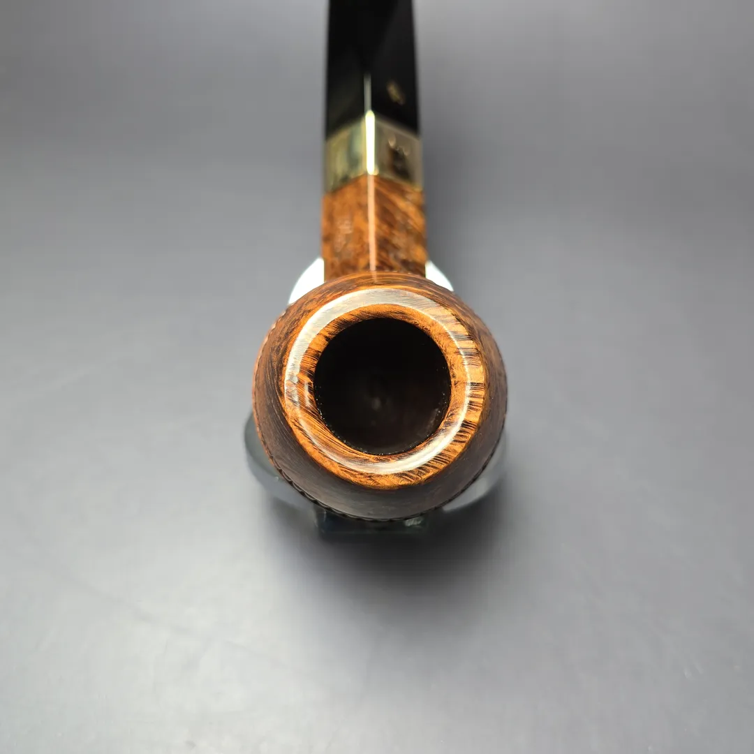 Peterson Sherlock Holmes Baker Street w/ 9k Gold Smooth Bulldog Estate Briar Pipe, Unsmoked - Image 7