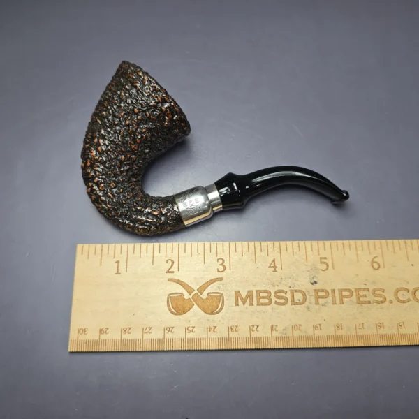 Brebbia First 1997 Rusticated Calabash w/ Silver Estate Briar, Pipe Unsmoked, 9mm - Image 8