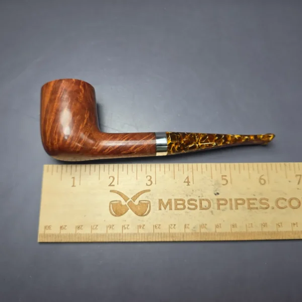 Ardor Giove Smooth Billiard w/ Silver Estate Briar Pipe, Unsmoked - Image 8