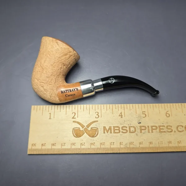 Rattray's Carnyx Natural Sandblasted Calabash Estate Briar Pipe, Unsmoked, 9mm - Image 8