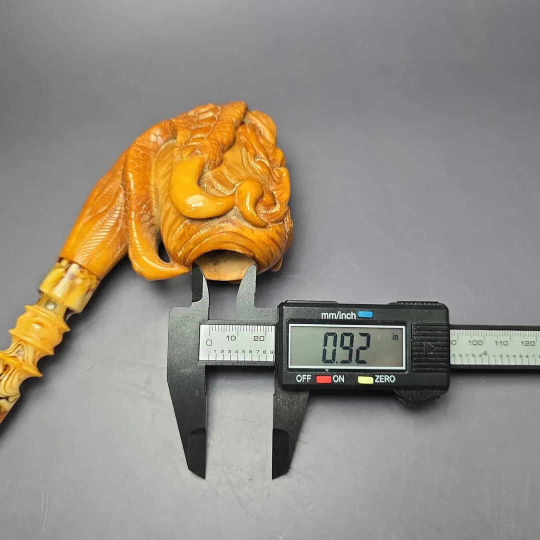 Ural (Baglan) Magnum Demon Head Estate Block Meerschaum Pipe, Turkish Estates - Image 8