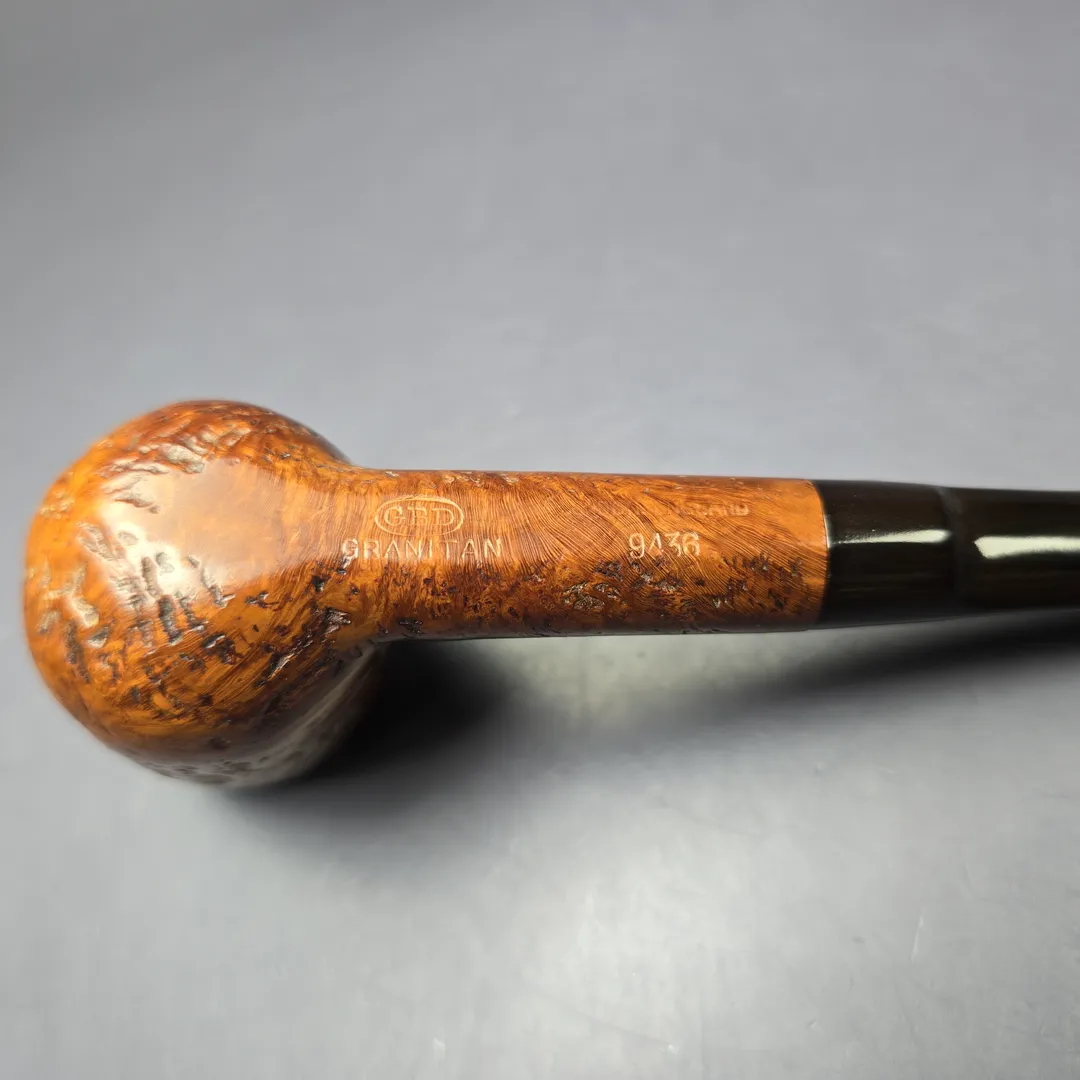 GBD Granitan 9436 Sandblasted Billiard Estate Briar Pipe, English Estates - Image 8