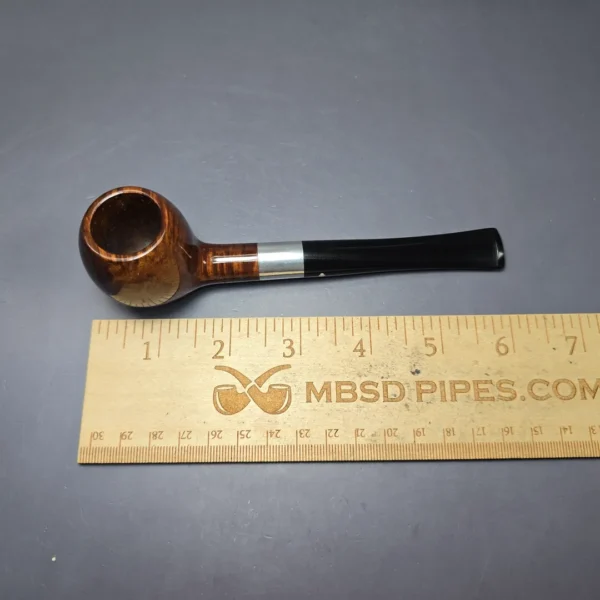 Kaywoodie Pre-1977 Signet Smooth Apple w/ Aluminum Estate Briar Pipe, Unsmoked - Image 8