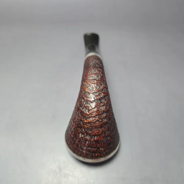 Stanwell Pipe of the Year 1991 Partially Sandblasted Horn w/ Silver Estate Briar Pipe, Unsmoked, 9mm - Image 8