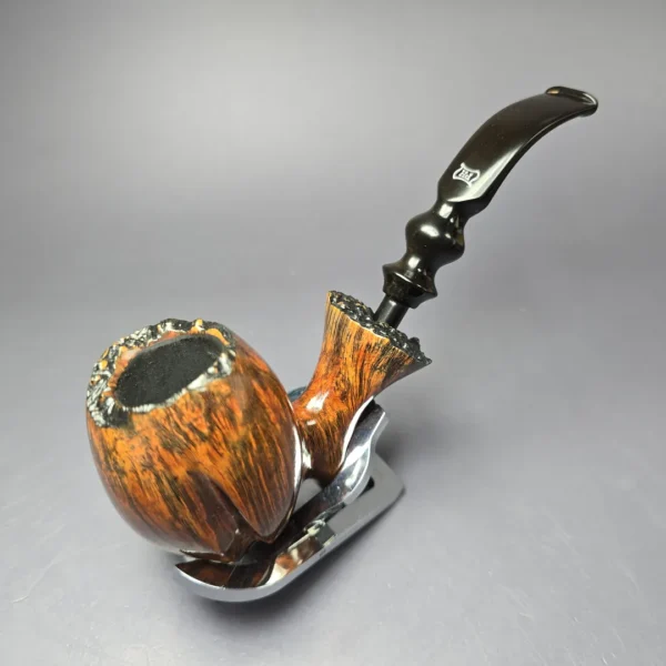 Preben Holm Fancy 100 (C5) Smooth Freehand Oom Paul Estate Briar Pipe, Unsmoked - Image 8