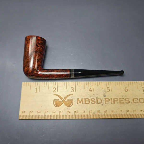 Herriot Pipes Smooth "Dan Shape Conic" Dublin w/ Horn Handmade Briar Pipe, New - Image 8