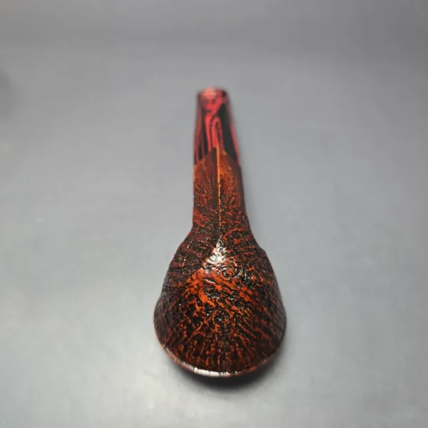 Herriot Pipes Partially Sandblasted Bulldog Handmade Briar Pipe, New - Image 7