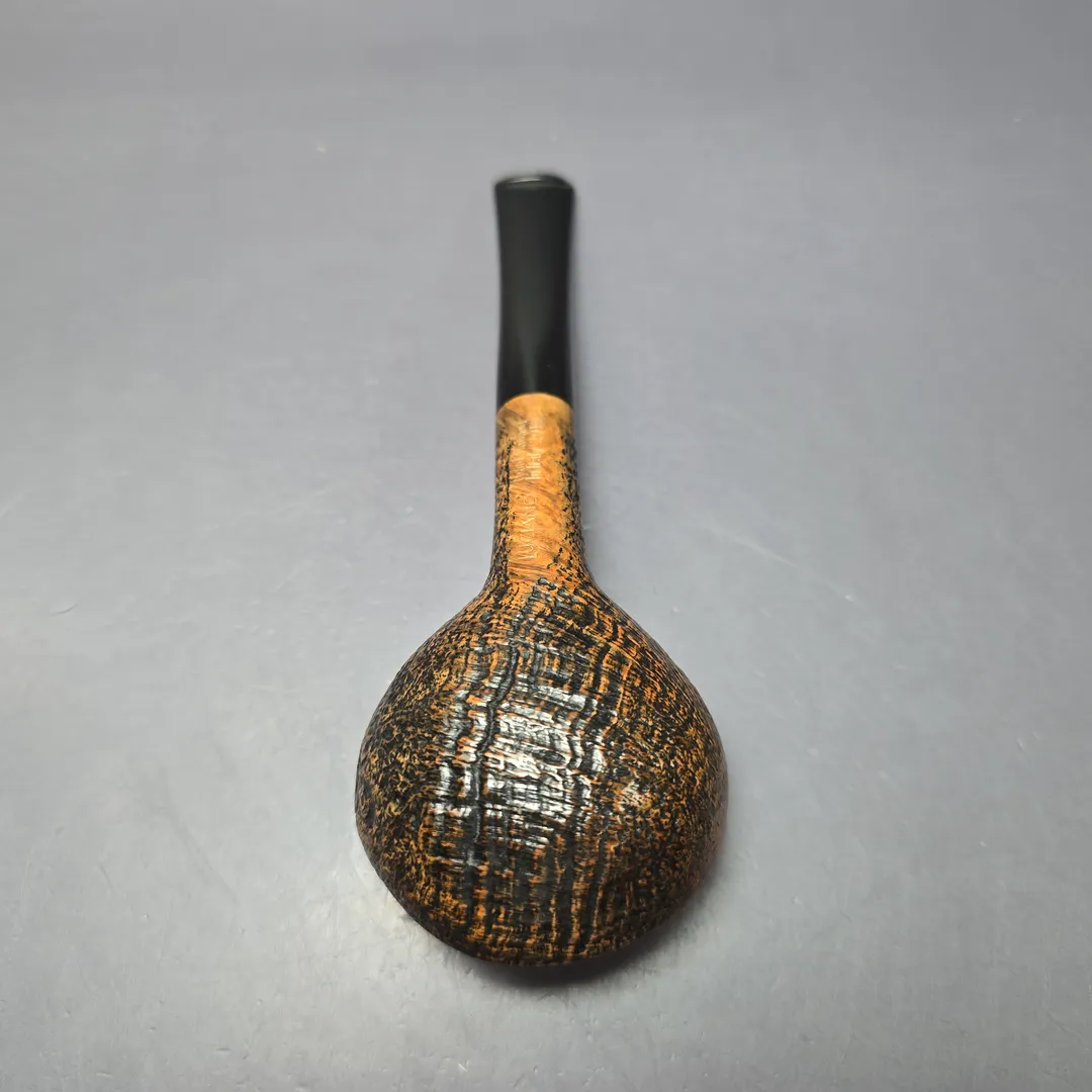 Luciano 2010 Squat Sandblasted Rhodesian Estate Briar Pipe, Italian Estates - Image 8