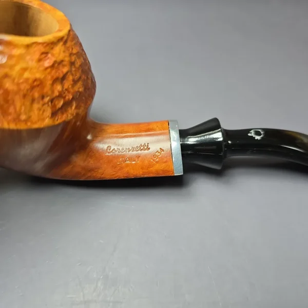 Lorenzetti 1934 Partially Rusticated Bulldog Estate Briar Pipe, Unsmoked - Image 8