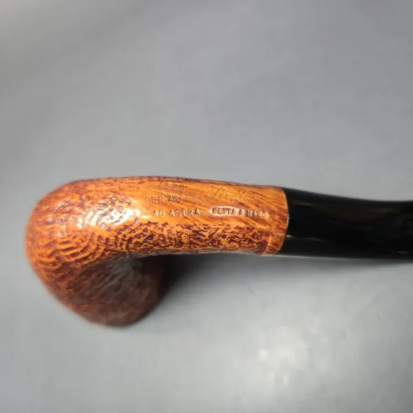 Ser Jacopo S2 Sandblasted Horn Estate Briar Pipe, Italian Estates - Image 8