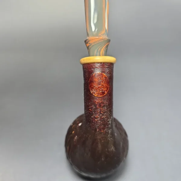 Bonsai Pipes Sandblasted Apple w/ Olivewood Handmade Briar Pipe, New - Image 8