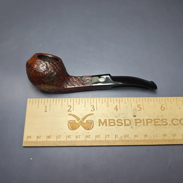 GBD Pre-1980s Dynasty 549 Sandblasted Bulldog Estate Briar Pipe, Unsmoked - Image 8