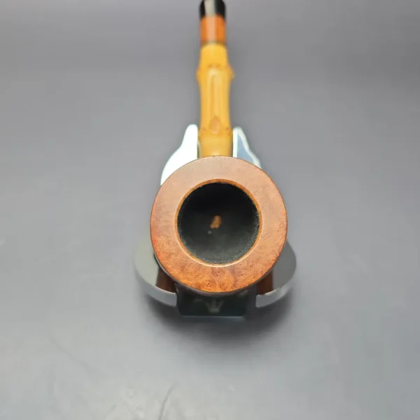 Bjarne Nielsen Signature Grade (C) Smooth Pot w/ Bamboo Estate Briar Pipe, Unsmoked - Image 8