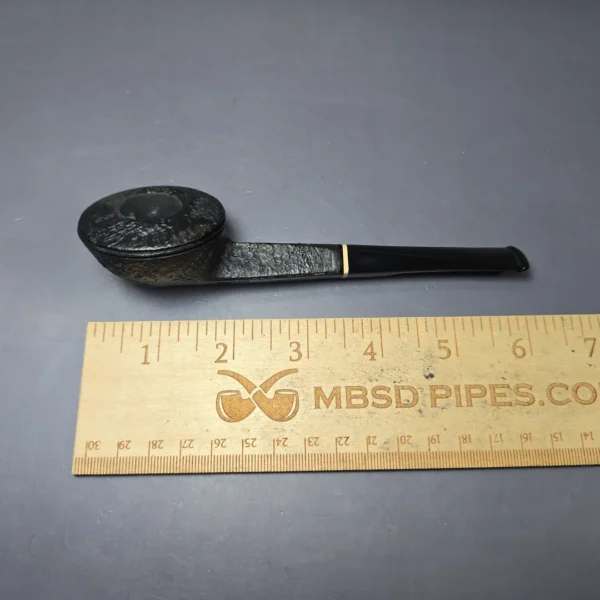 HS Studio Sandblasted Squat Bulldog w/ Boxwood Estate Briar Pipe, Unsmoked - Image 8