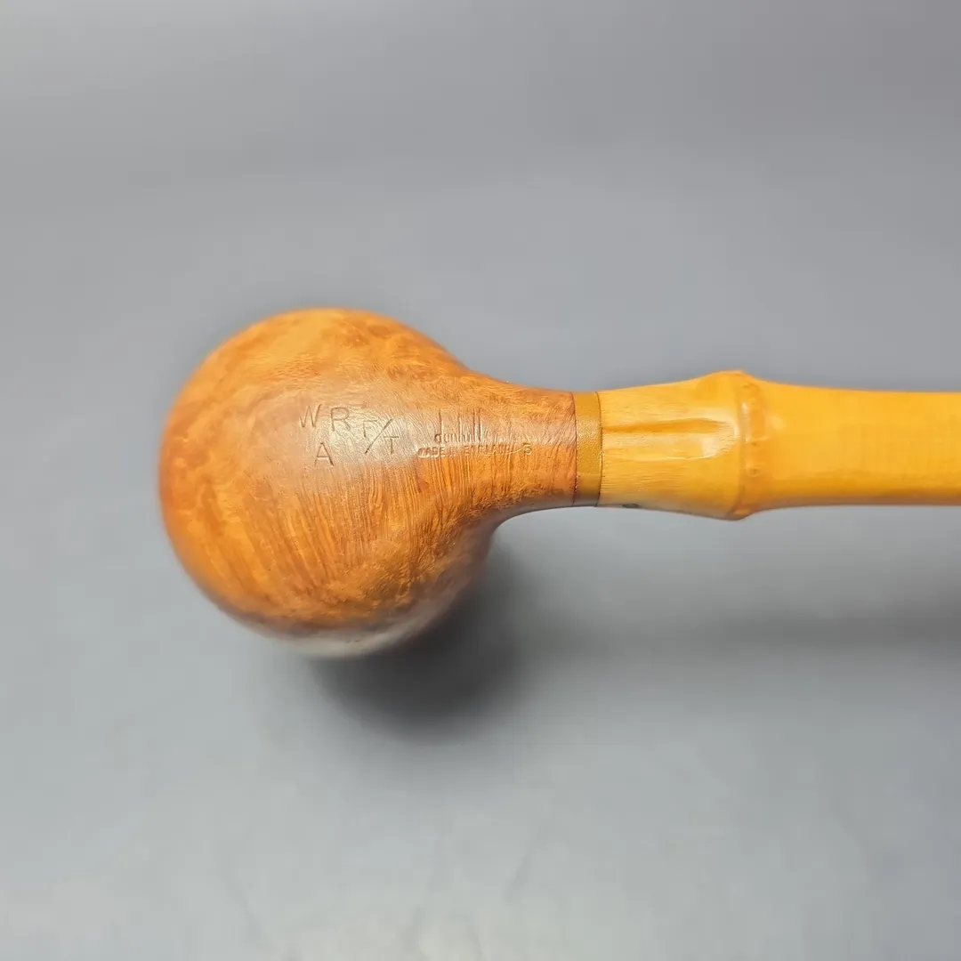 Dunhill 1965 Whangee Root Briar Smooth Bamboo Pot Estate Briar Pipe, English Estates - Image 8