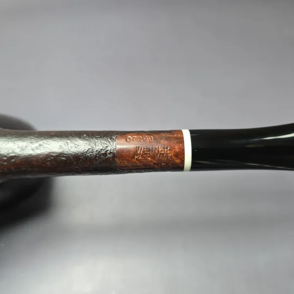 Steve Weiner 1999 Partially Sandblasted Liverpool w/ Ivorite Estate Briar Pipe, American Estates - Image 8