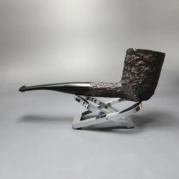 James Upshall Bark Group 6 Partially Rusticated Billiard Estate Briar Pipe, Unsmoked - Image 8