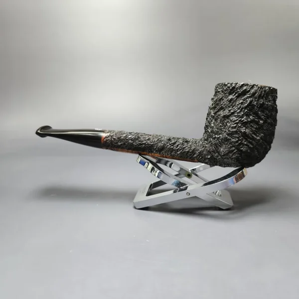 James Upshall Bark Group 6 Partially Rusticated Canadian Estate Briar Pipe, Unsmoked - Image 8