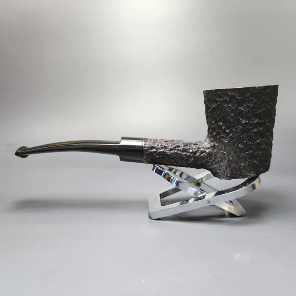 James Upshall Bark EXL Partially Rusticated Poker Estate Briar Pipe, Unsmoked - Image 7