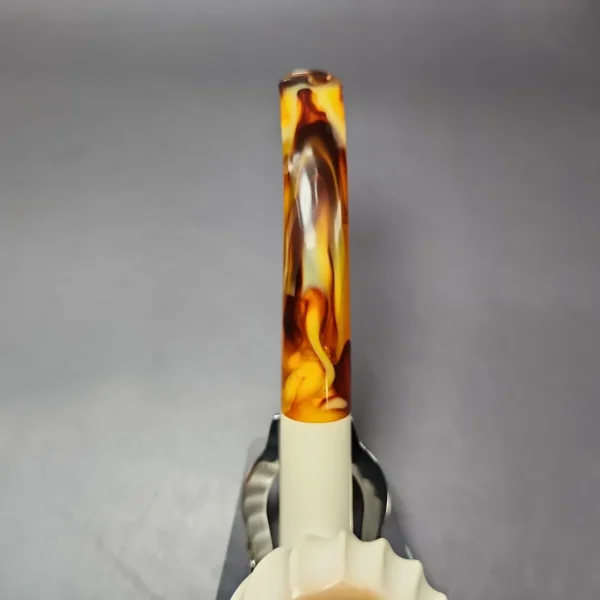 Spiral Carved Rhodesian Estate Block Meerschaum Pipe, Turkish Estates - Image 8