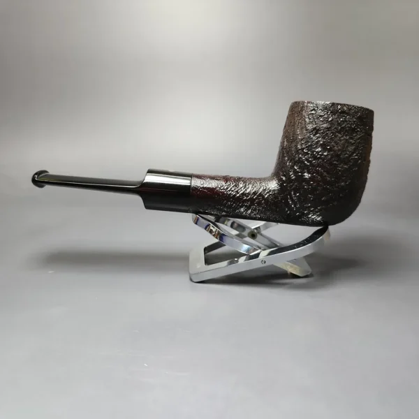 Ashton Pebble Grain ELX Sandblasted Billiard Estate Briar Pipe, English Estates - Image 8