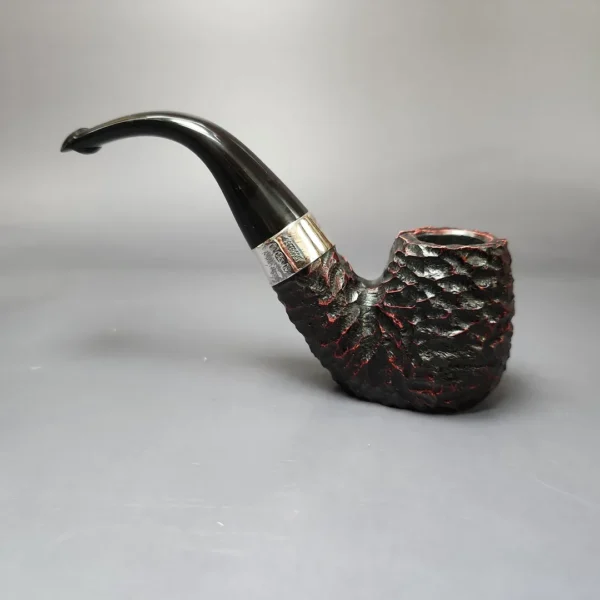 Peterson St Patrick's Day 2025 304 Rusticated Oom Paul Sitter Briar Pipe, Unsmoked - Image 8