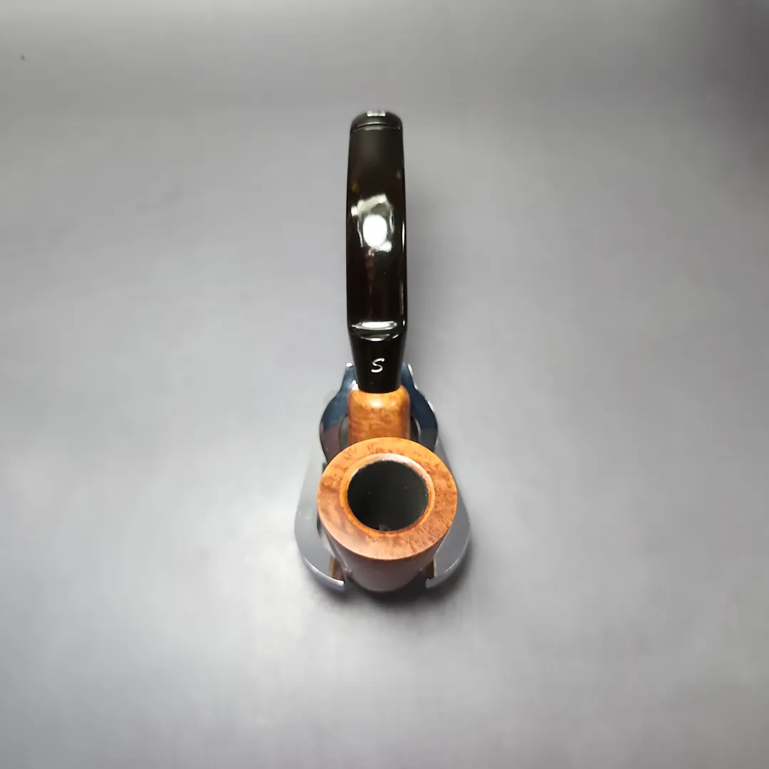 Savinelli Dry System 3621 Smooth Bent Dublin Estate Briar Pipe, Unsmoked, Italian Estates - Image 8