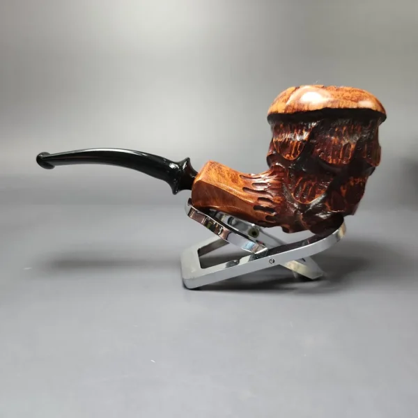 Nording Point Clear Partially Rusticated Freehand Estate Briar Pipe, Unsmoked - Image 8