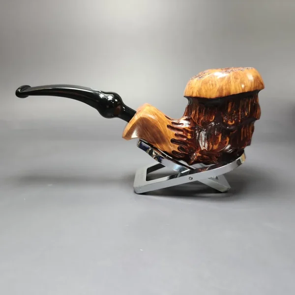 Nording Spruce Cone Partially Rusticated Freehand Estate Briar Pipe, Unsmoked - Image 8