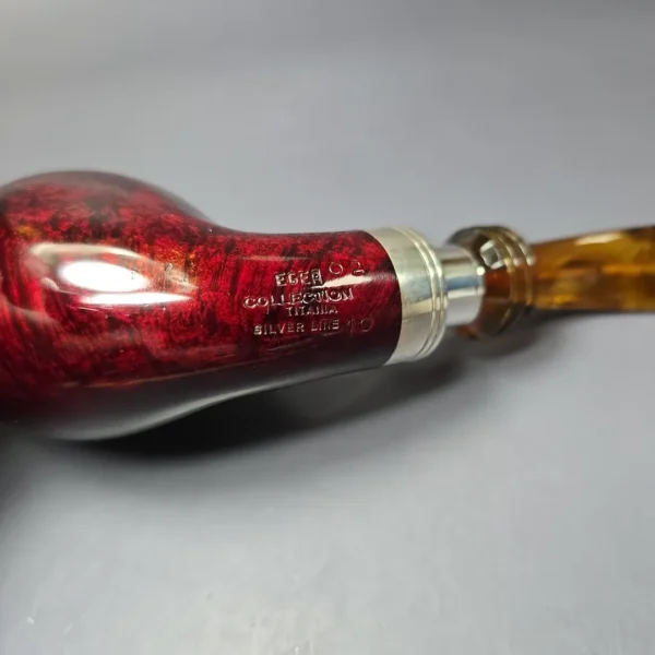 Rinaldo Egea (02) Collection Titania Silver Line (10) Smooth Whale Estate Briar Pipe, Italian Estates - Image 8
