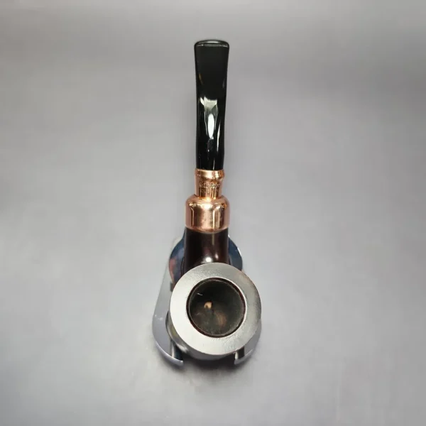 Peterson 2022 Christmas Pipe 01 Smooth Bent Pot Estate Briar Pipe, Unsmoked - Image 8