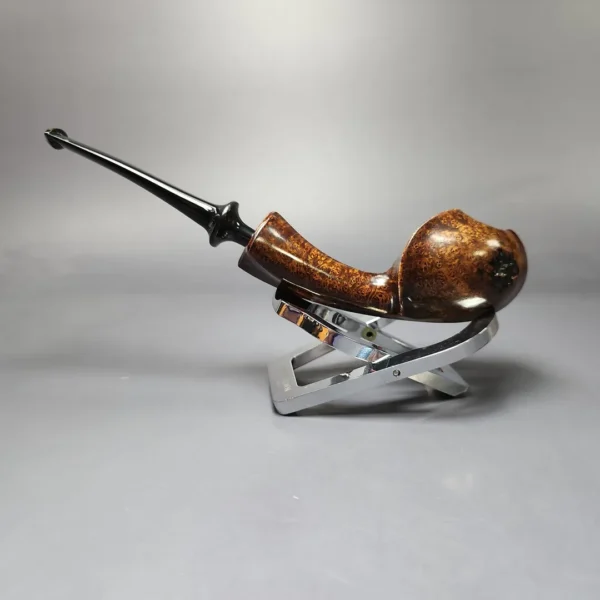 Jason Patrick Smooth Asymmetric Blowfish Estate Briar Pipe, American Estates - Image 8