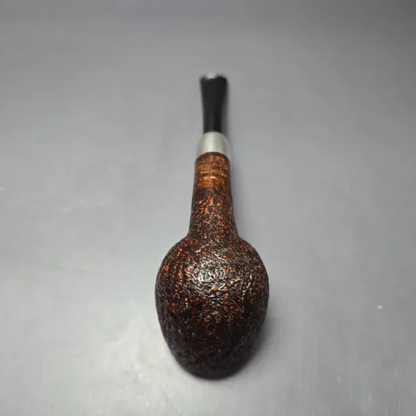 MBSD Briars Timeless Traditions 1 Sandblasted Billiard w/ Silver Handmade Briar Pipe, New - Image 8