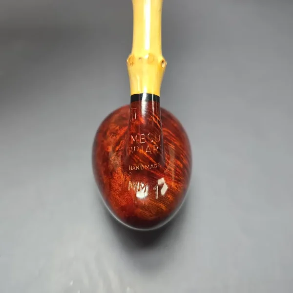 MBSD Briars Modern Masters 1 Smooth Peewit w/ Bamboo Briar Pipe, New - Image 8