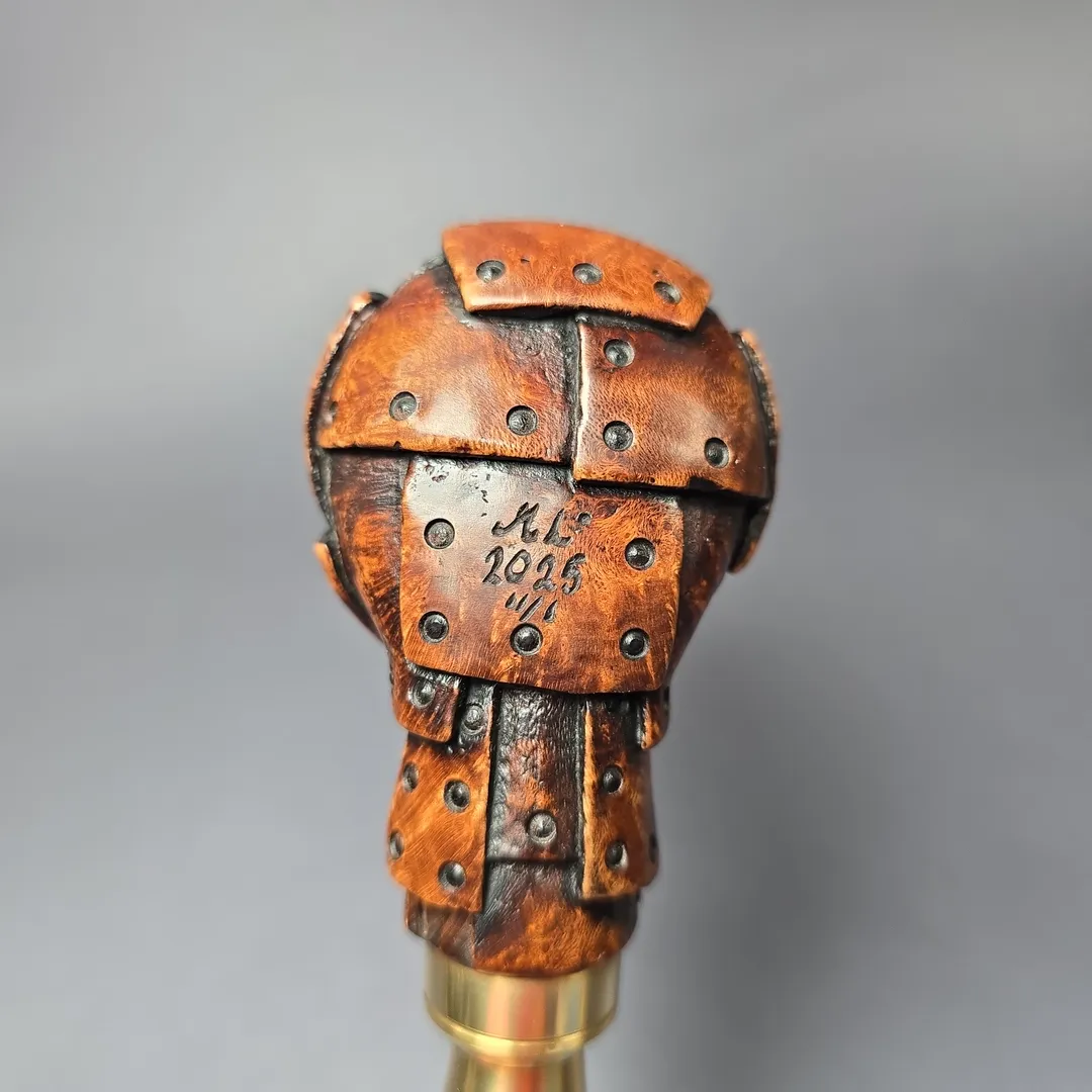 Moonlight Pipes "Steampunk" Cutty w/ Brass Handmade Briar Pipe, New - Image 8