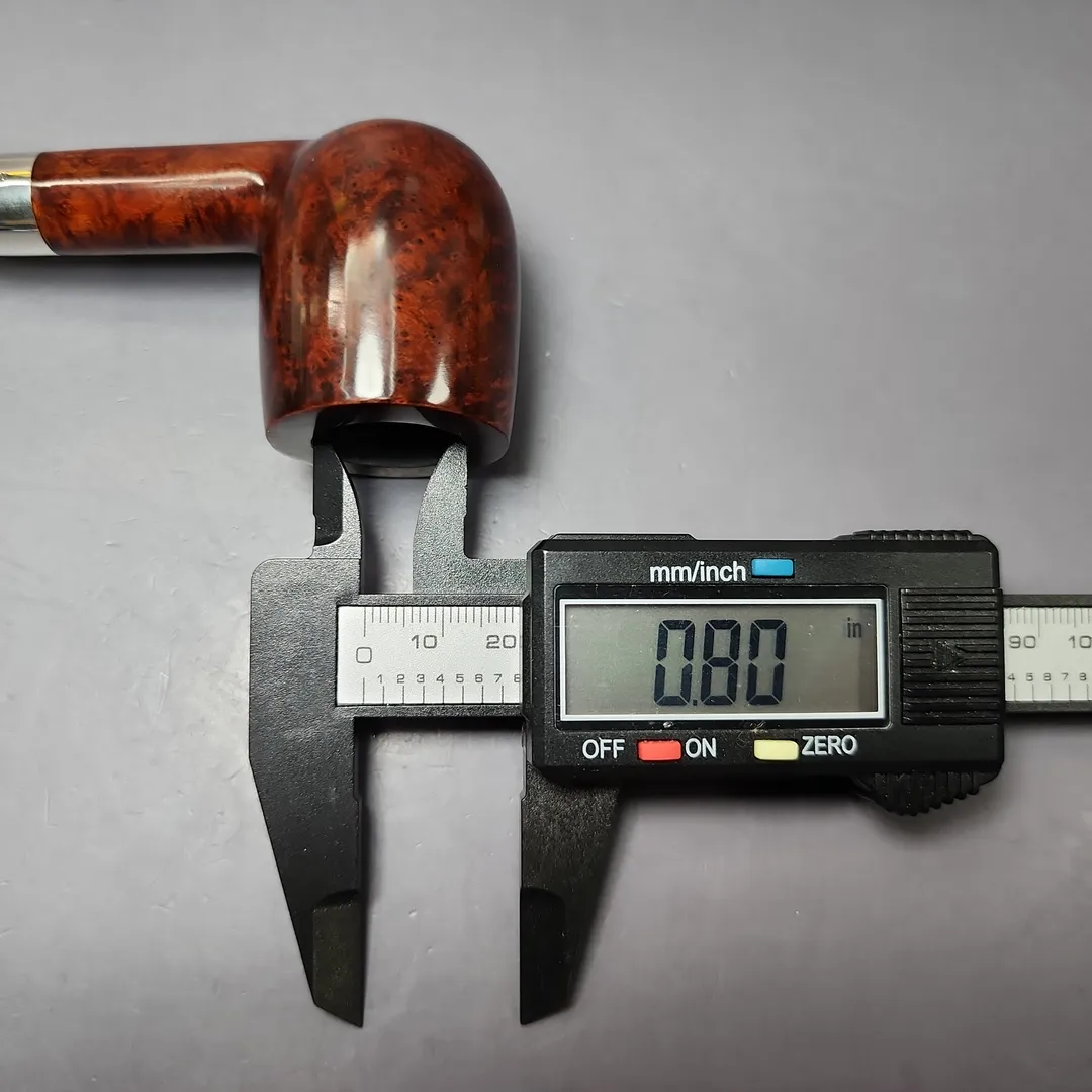 MBSD Briars Timeless Traditions 1 Smooth Billiard w/ Silver Handmade Briar Pipe, New - Image 8